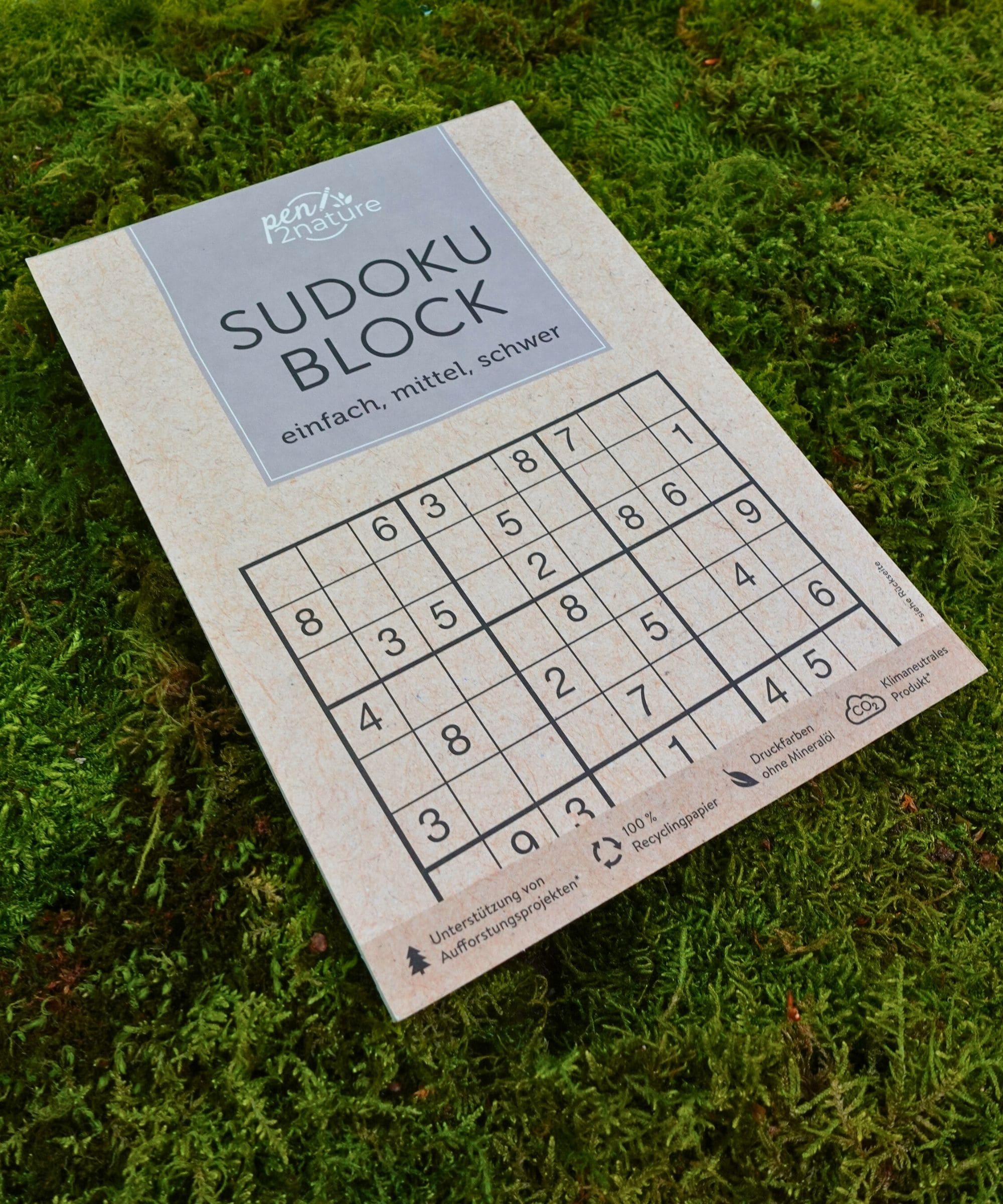 Nachhaltiger Sudoku Block 