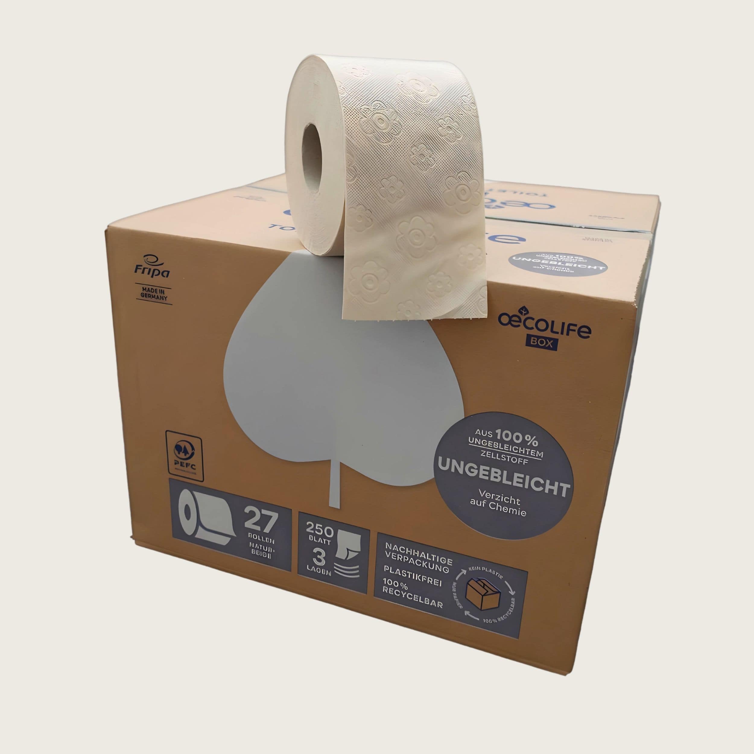  27er Packung ungebleichtes Toilettenpapier