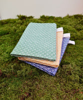 nachhaltige Handtücher aus Bio-Leinen - 3er Set (grün,gelb,blau) 