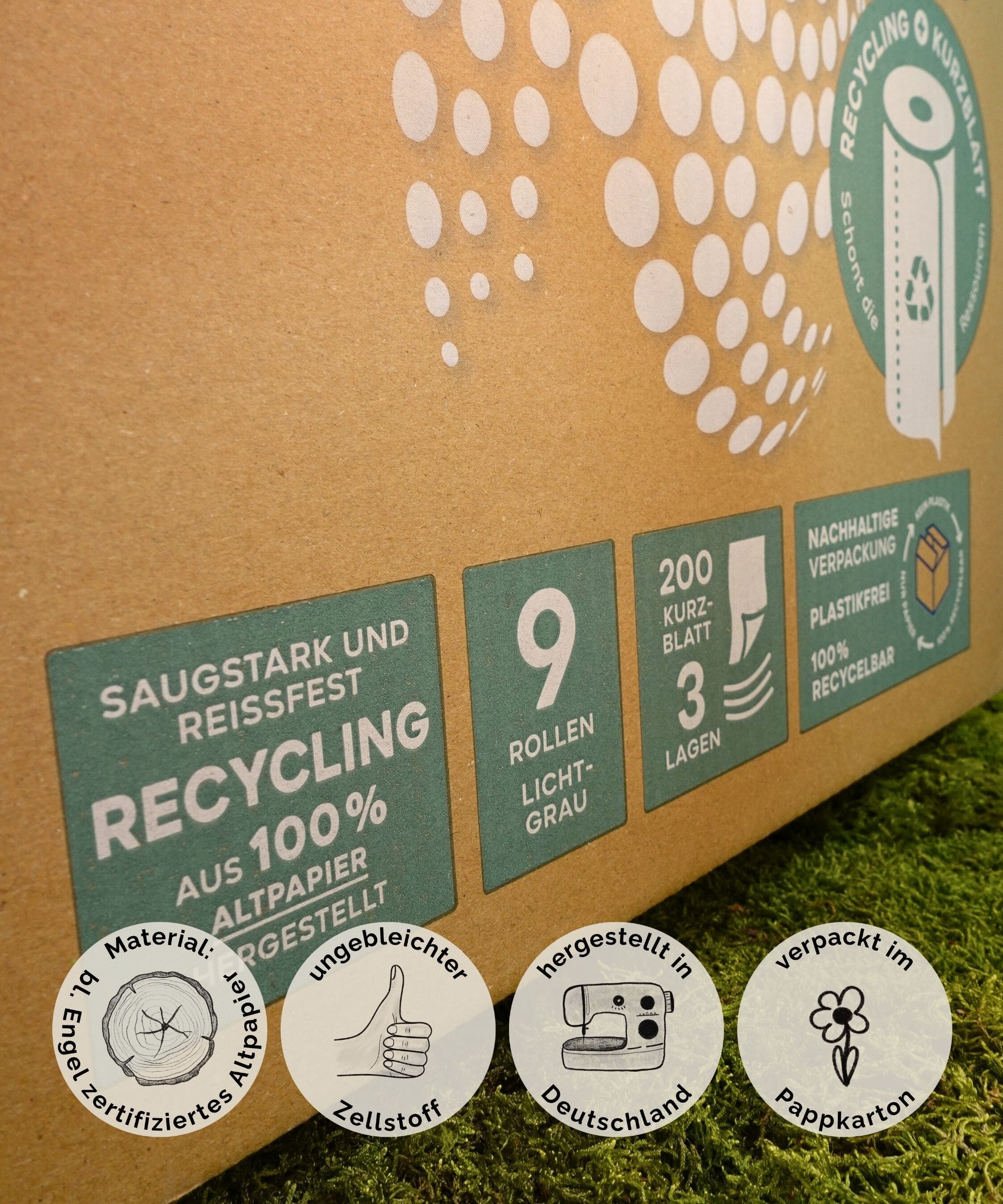 Recycling Öko Küchentücher 9 Rollen