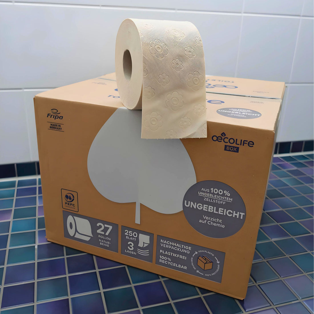 Recycling Toilettenpapier Großverpackung - 27 Rollen